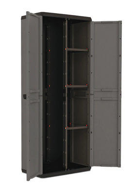 Багатофункціональна шафа пластикова Keter/Kis Piu Utiliti Cabinet висока 241541 сіра