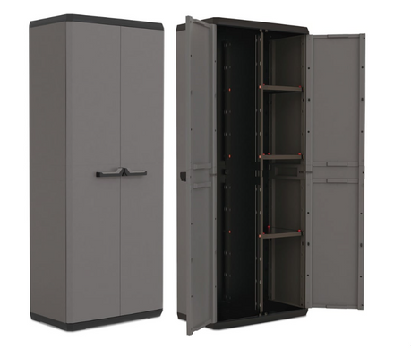 Многофункциональный шкаф пластиковый Keter/Kis Piu Utiliti Cabinet высокий 241541 серый