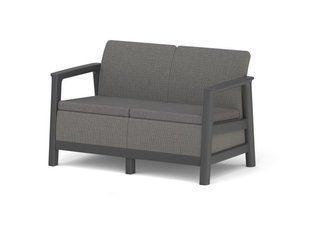 Диван для саду та тераси Keter Scandi Linea 2 Seater Sofa 270926 графіт/сірий