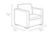 Кресло пластиковое садовое Salta by Keter 235290 с мягкими подушками графит