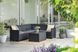 Комплект садовой мебели Keter Elodie 6 seater Corner 249596 графит