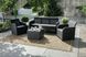 Набір садових меблів Keter Rosalie 3S 5 Seater Set With Storage Table 249582 графіт