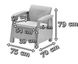 Комплект садових крісел Keter Corfu Duo Set 227643 капучіно