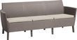 Диван тримісний для саду і тераси Keter Salemo 3 seater sofa 258964 капучино
